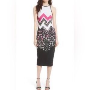 Ted Baker Dress in Pink and Black